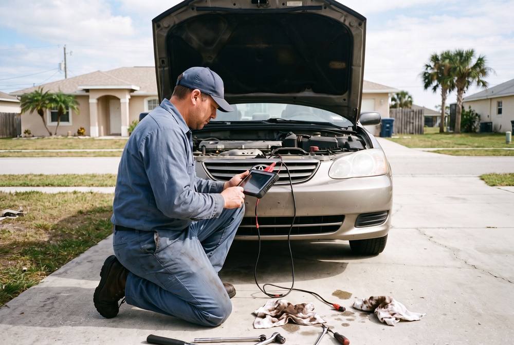 Diagnostic check on site